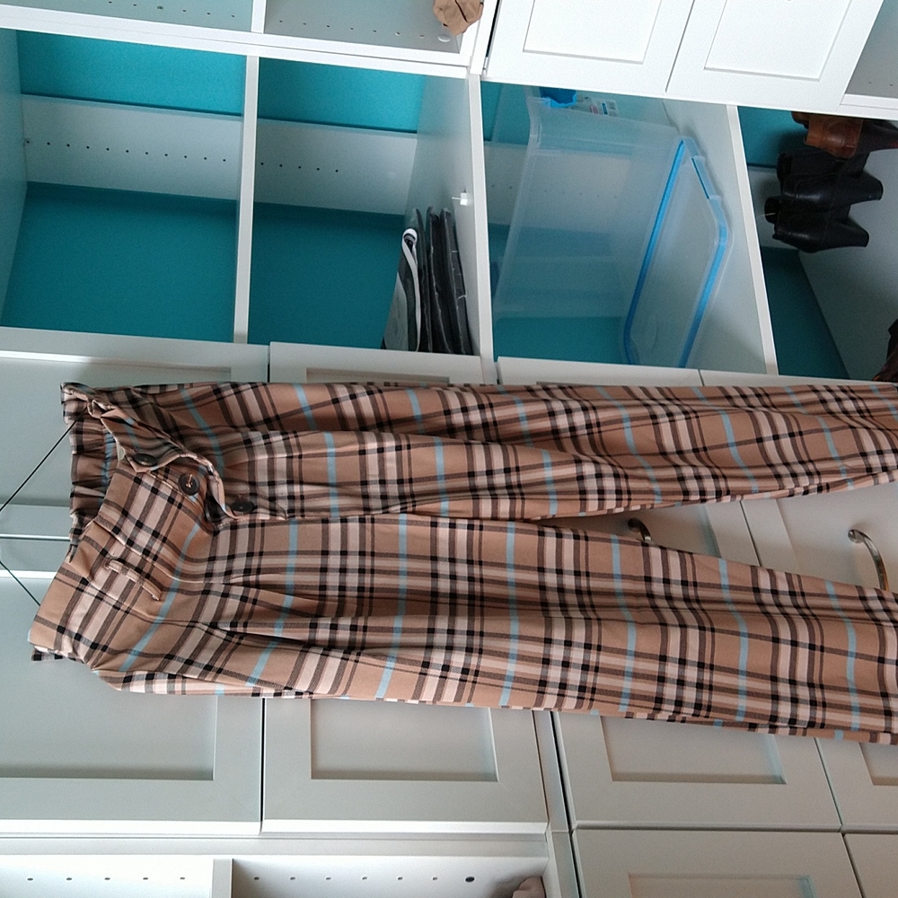 Women's casual dress pants with matching belt